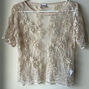 Embroidery sequin shirt